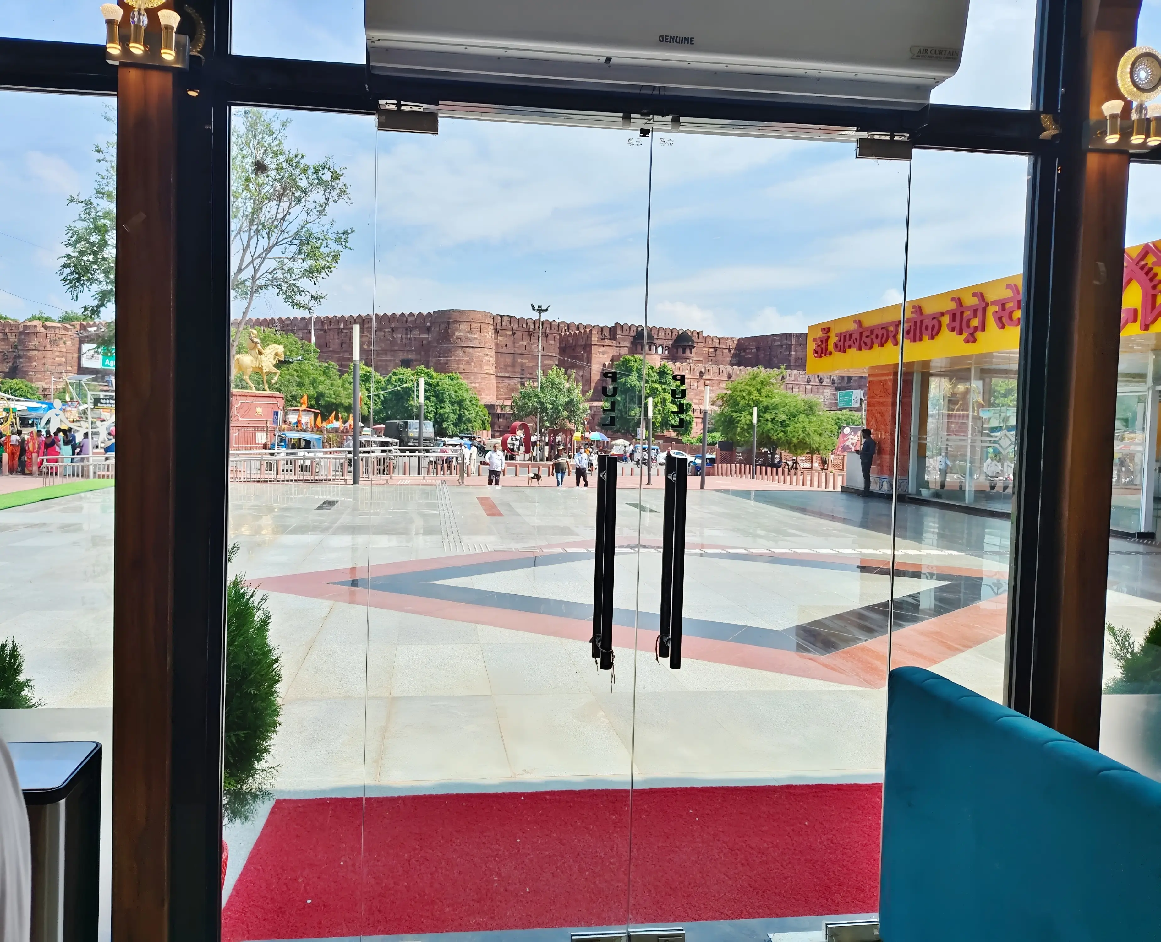 Red Fort View from Restaurant